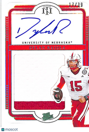 2025 National Treasures Collegiate Dylan Raiola /39 Rookie Patch Auto #134