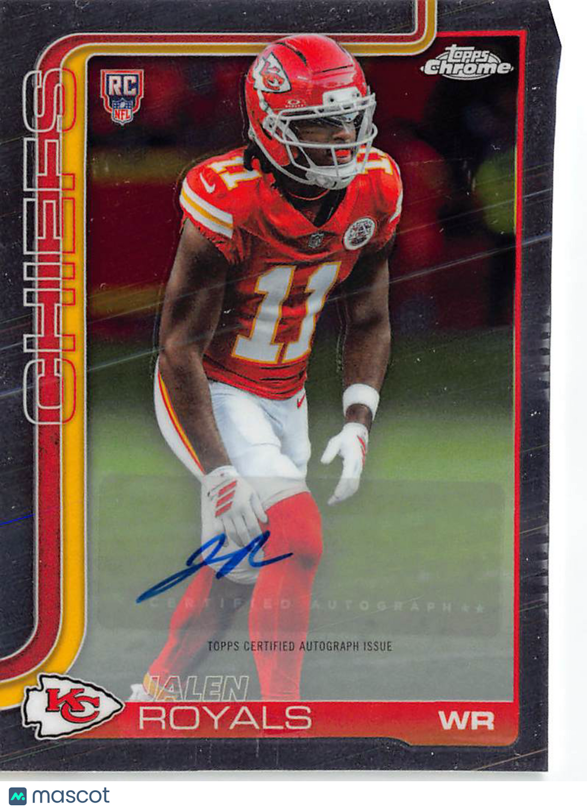 2025 Topps Chrome Jalen Royals Rookie Autograph RC #RA-JRO Kansas City Chiefs