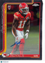 2025 Topps Chrome Jalen Royals Rookie Autograph RC #RA-JRO Kansas City Chiefs