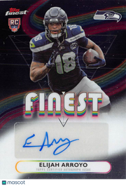 2025 Topps Finest Elijah Arroyo Rookie Autograph RC #RFA-EAR Seattle Seahawks