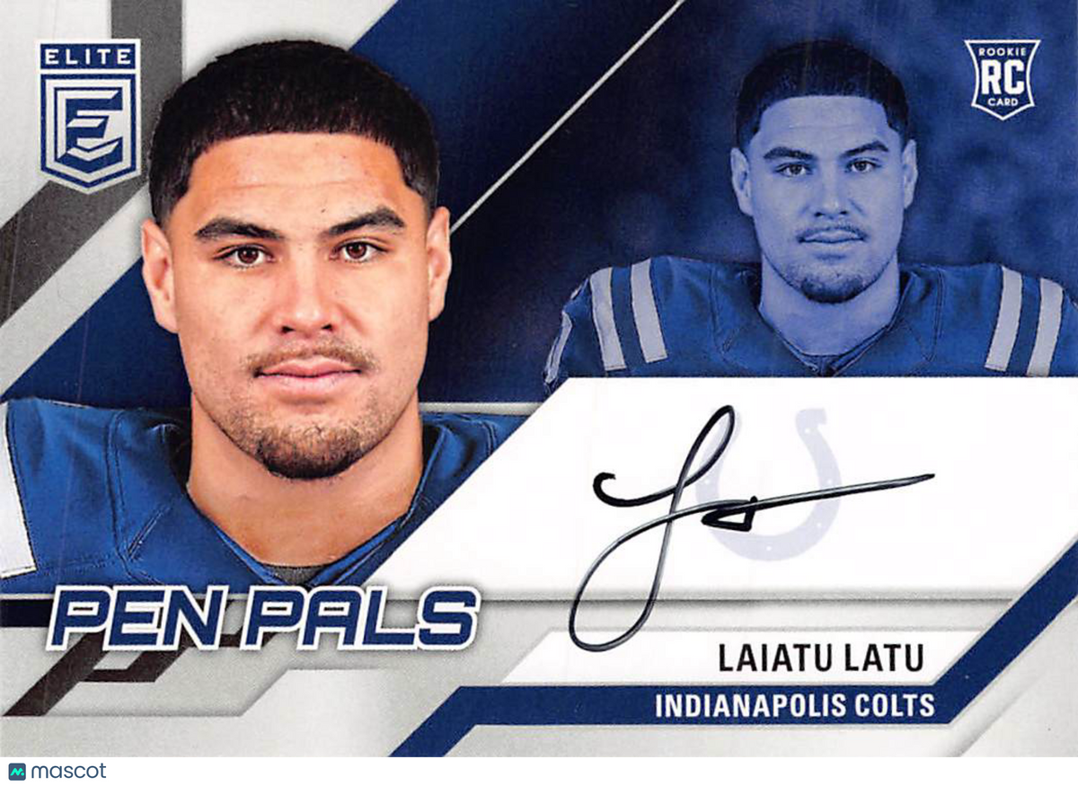 2024 Donruss Elite Pen Pals Laiatu Latu Autograph Rookie RC #PAL-LLA Colts