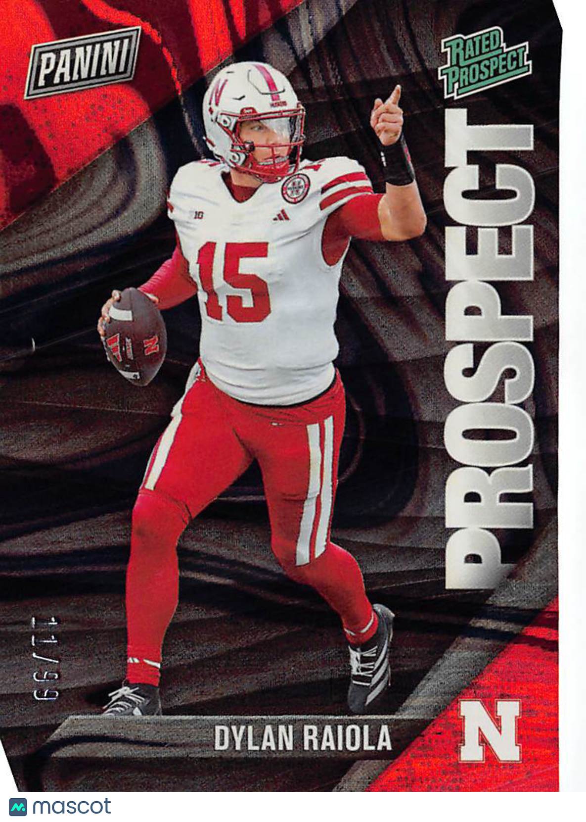 2025 Panini Black Friday Dylan Raiola /99 Rookie #RP6 Nebraska Cornhuskers
