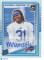 2025 Panini Donruss Optic Maxwell Hairston Autograph Holo /199 Rookie #286 Bills