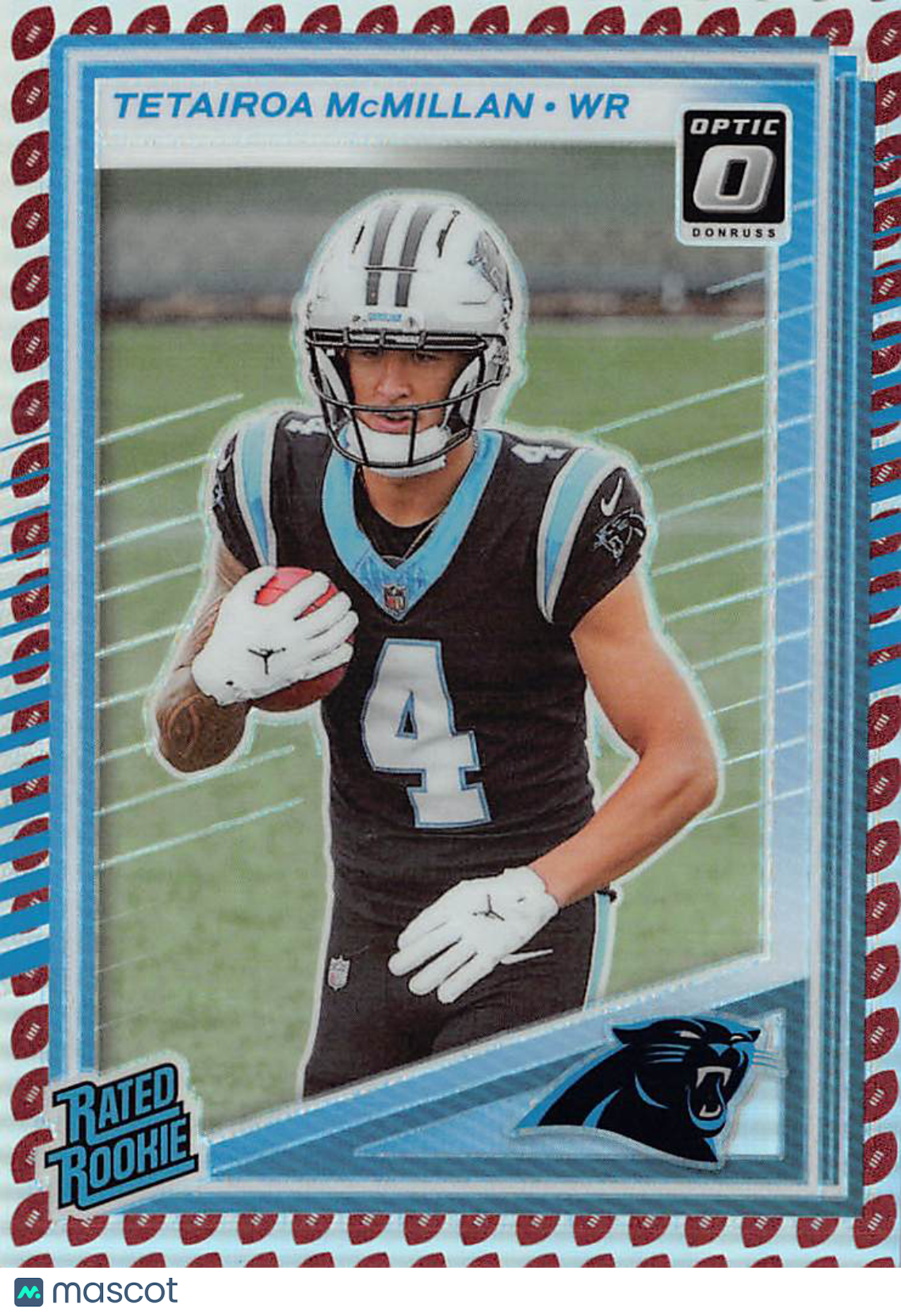 2025 Panini Donruss Optic Tetairoa McMillan Football Emoji Rookie #314 Panthers