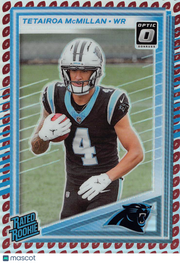 2025 Panini Donruss Optic Tetairoa McMillan Football Emoji Rookie #314 Panthers