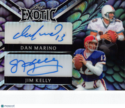 2023 Leaf Exotic Jim Kelly Dan Marino Dual Auto Autograph 1/1 #DA-2