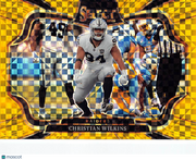 2025 Panini Select Christian Wilkins Gold /10 #406 Las Vegas Raiders
