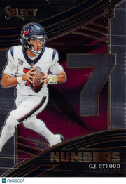 2023 Panini Select Football C.J. Stroud Numbers Rookie RC #NMB-CST Houston Texans