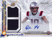 2024 Topps Resurgence Amped Up Drake Maye /125 Rookie Patch Autograph RC #AU-DM