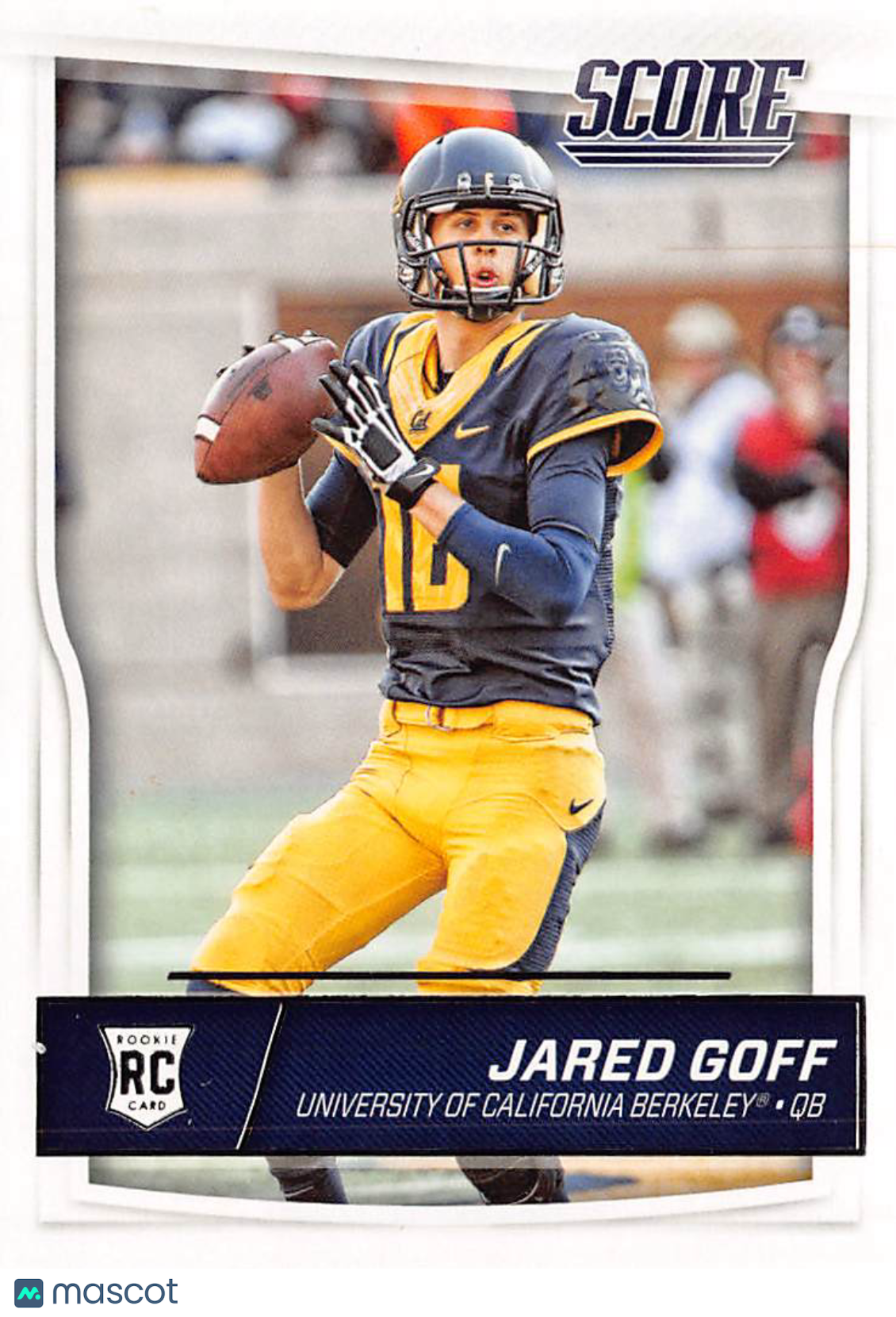 2016 Panini Score Football Jared Goff Rookie RC #332 California Golden Bears