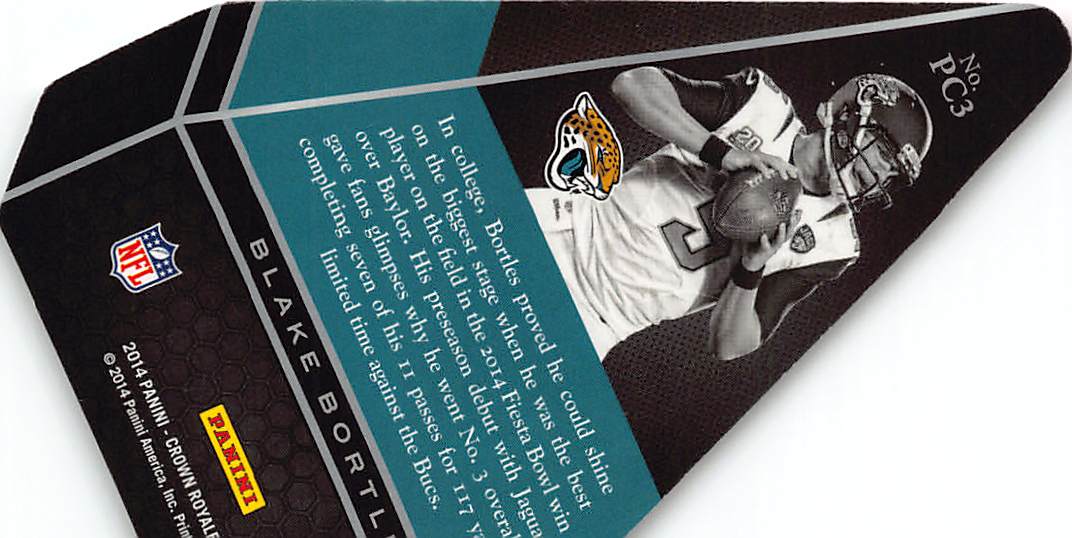 2014 Panini Crown Royale Panini's Choice Blake Bortles Rookie #PC3 Jacksonville Jaguars