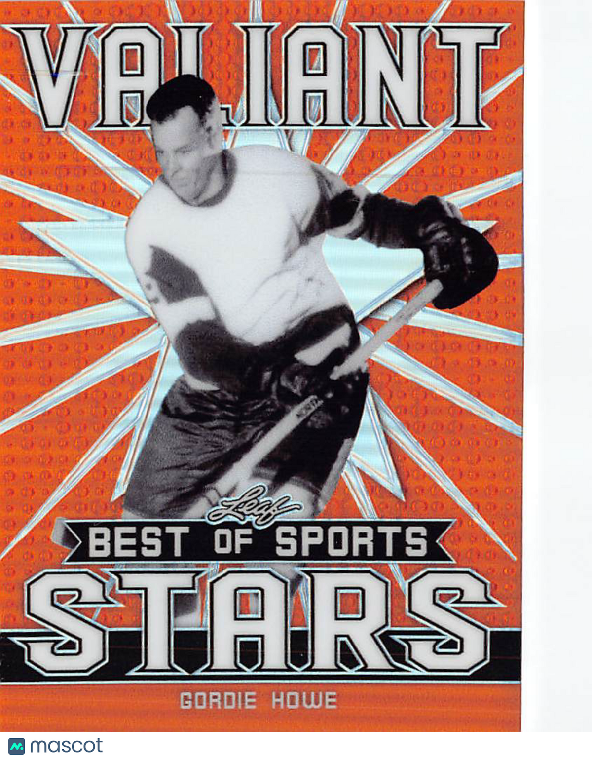 2020 Leaf Valiant Best of Sports Stars Gordie Howe Orange /50 #VS-16