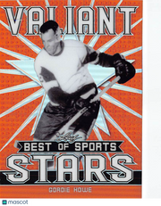 2020 Leaf Valiant Best of Sports Stars Gordie Howe Orange /50 #VS-16