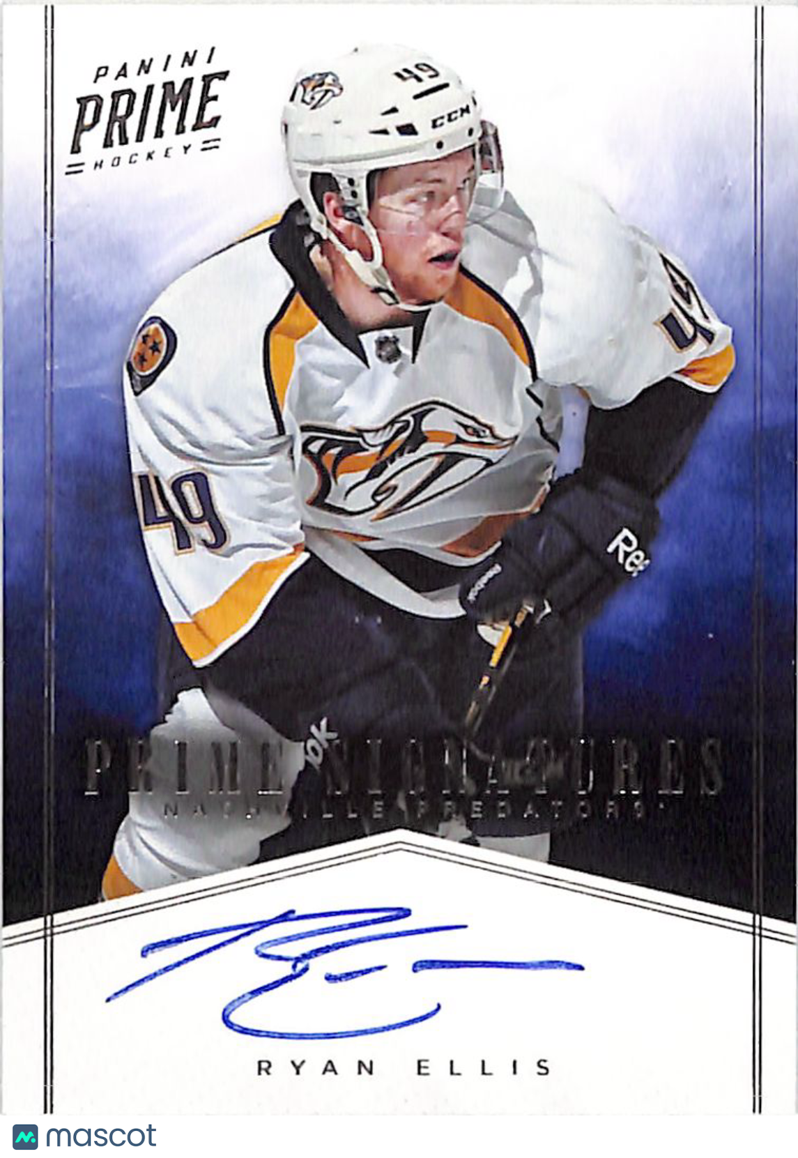 2012 Panini Prime Signatures Ryan Ellis /99 Auto Autograph #52 Predators
