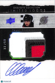 2020-21 Exquisite Collection Limited Logos Yegor Sharangovich /50 Auto #LLT-YS