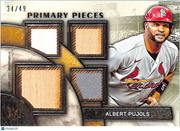 2025 Topps Museum Collection Albert Pujols /49 Relic Patch #SPPQ-AP Cardinals