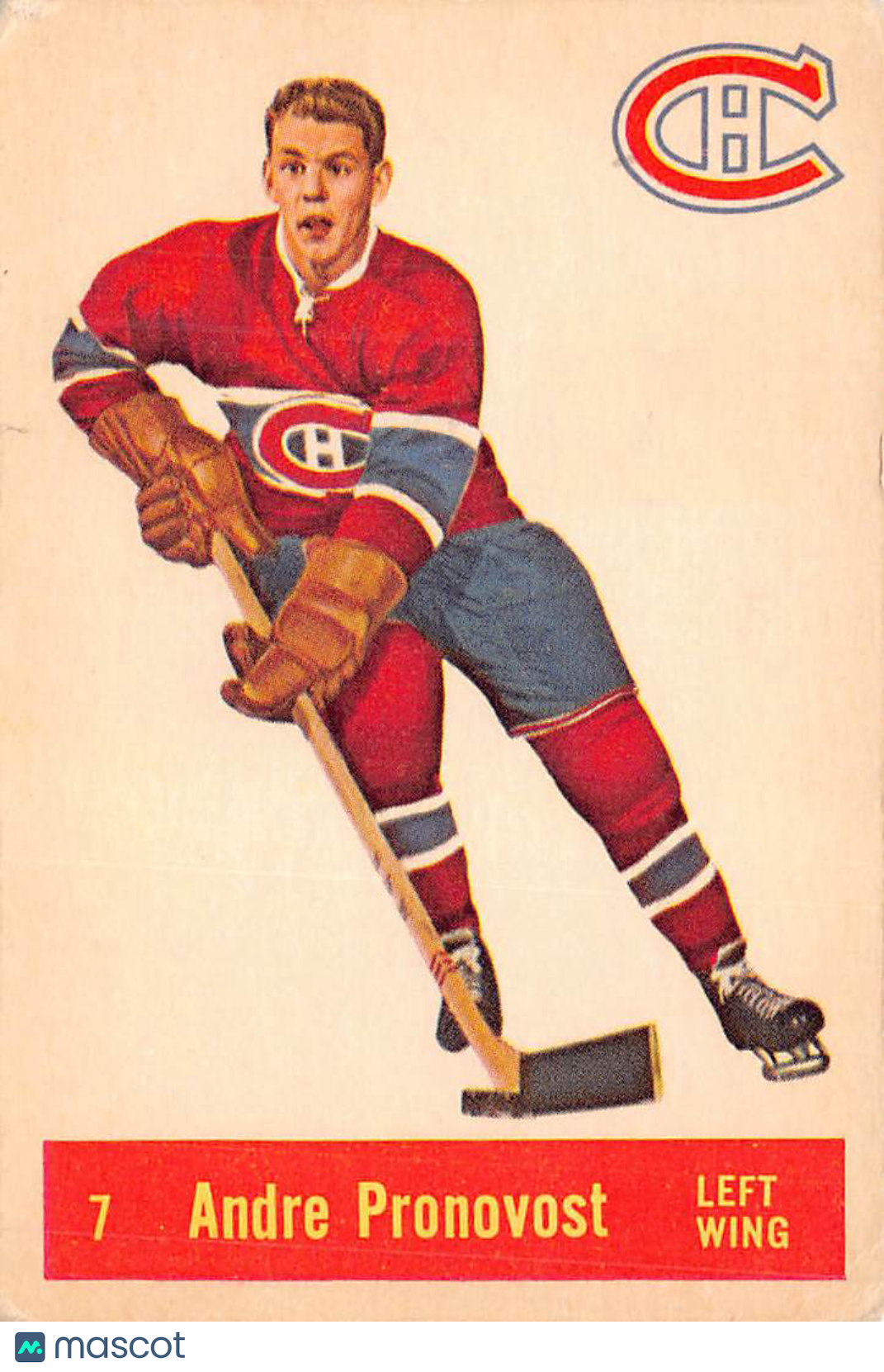 1957 Parkhurst Andre Pronovost Montreal Canadiens