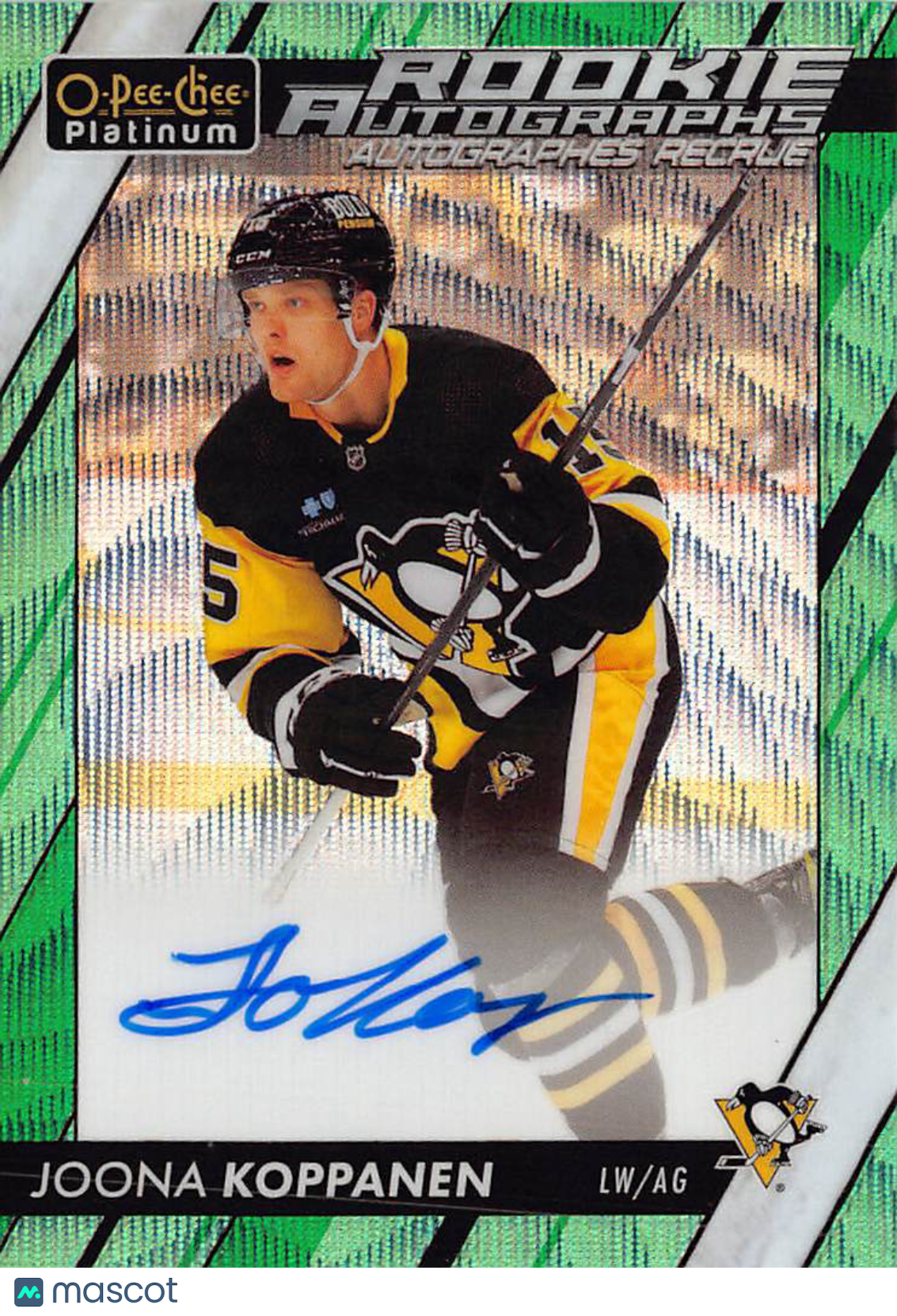 2023-24 O-Pee-Chee Platinum Joona Koppanen Emerald Surge Auto /10 Rookie #R-JK