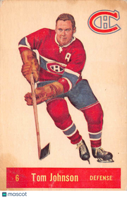 1957 Parkhurst Tom Johnson Montreal Canadiens