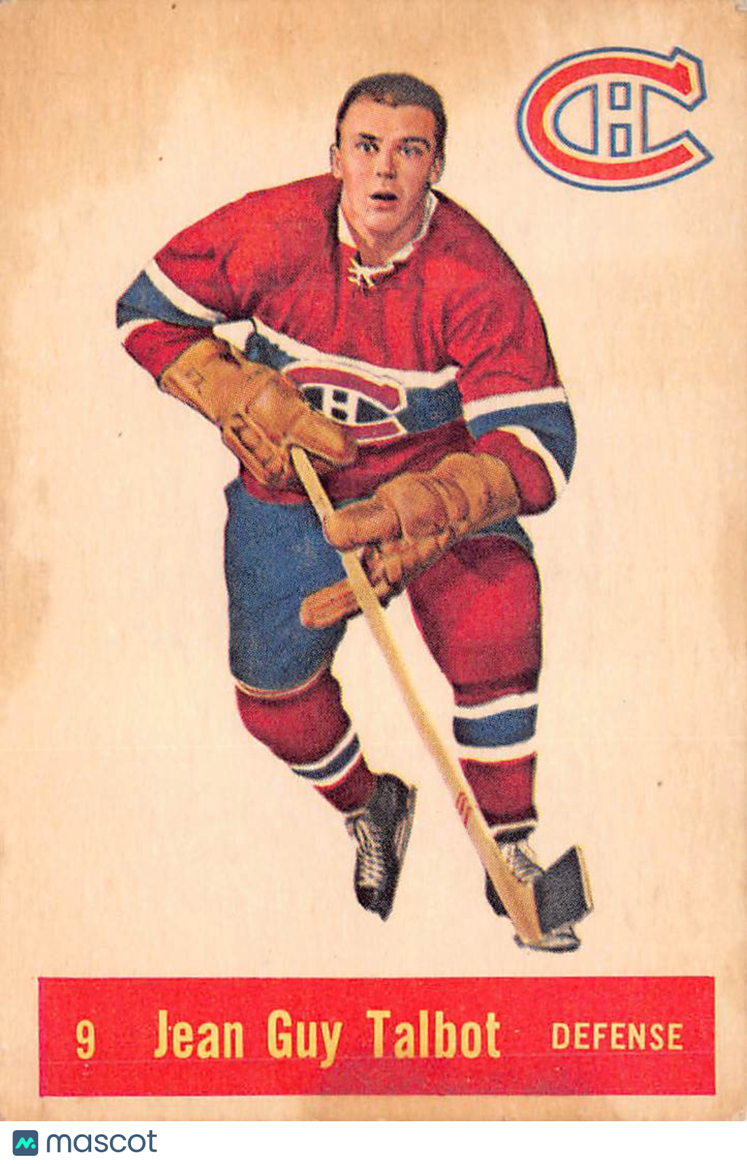 1957 Parkhust Jean-Guy Talbot #9 Montreal Canadiens