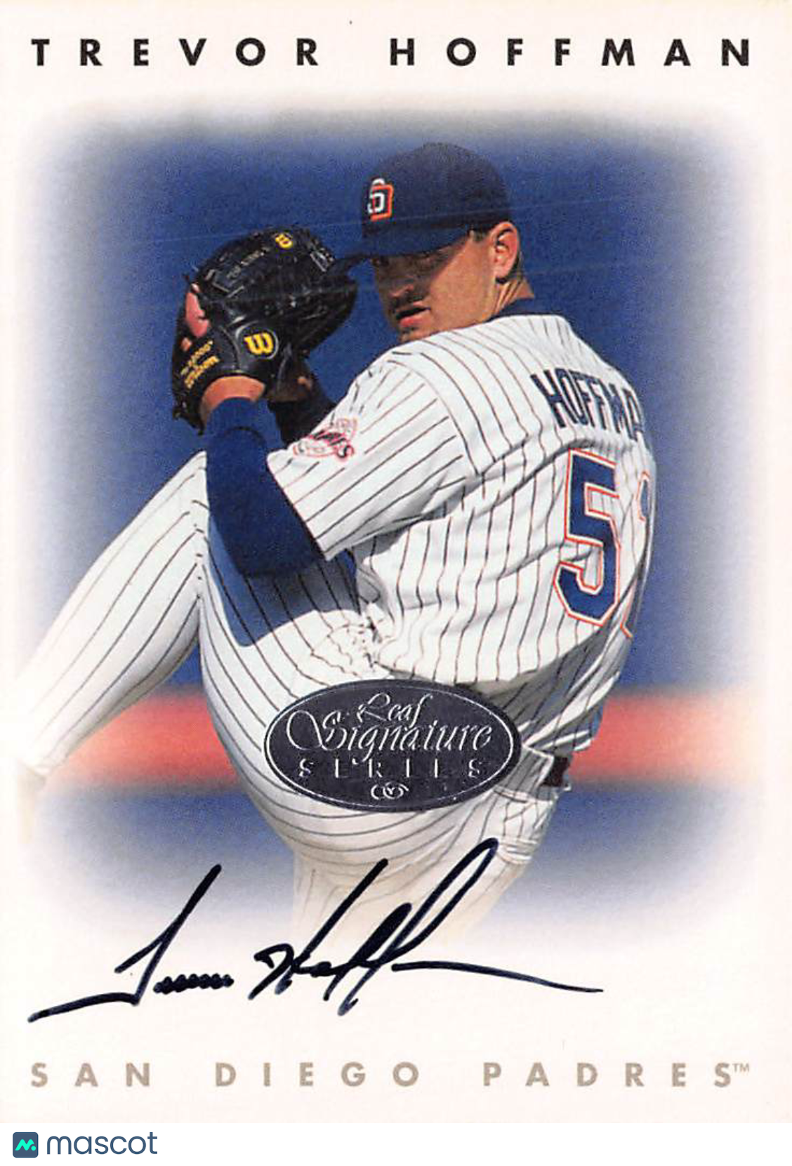 1996 Leaf Signature Series Trevor Hoffman Auto Autograph San Diego Padres