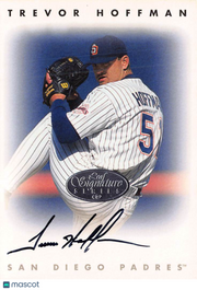 1996 Leaf Signature Series Trevor Hoffman Auto Autograph San Diego Padres