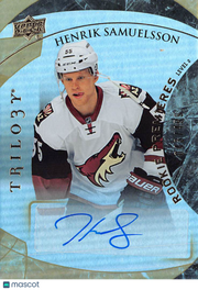 2015-16 Upper Deck Trilogy Henrik Samuelsson Rookie Premieres Auto /499 #135