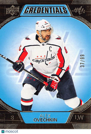 2022-23 Upper Deck Credentials Alex Ovechkin Gold /99 #92 Washington Capitals