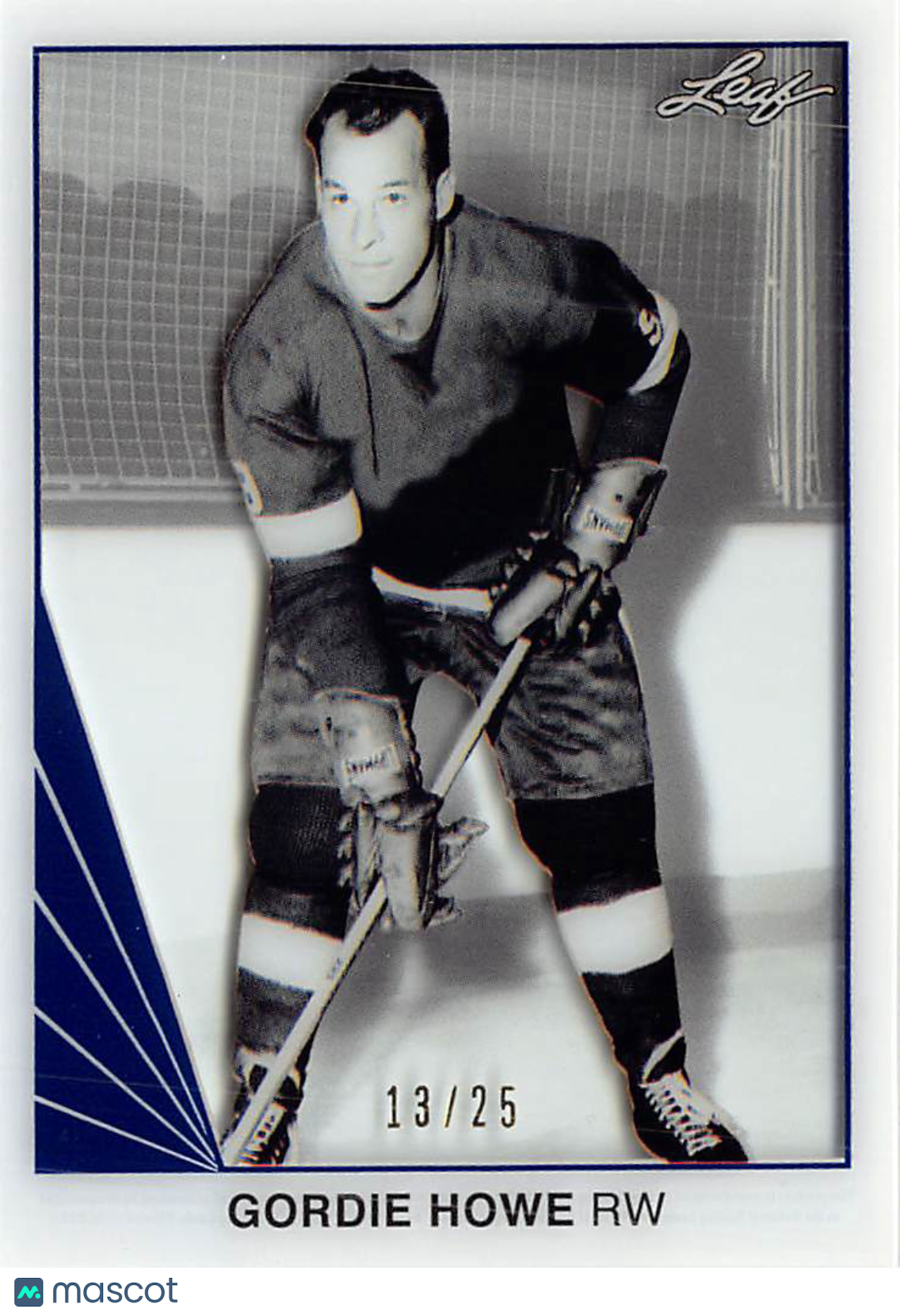 2016 Leaf Gordie Howe Blue Acetate /25 #60 Detroit Red Wings