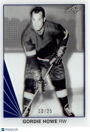 2016 Leaf Gordie Howe Blue Acetate /25 #60 Detroit Red Wings