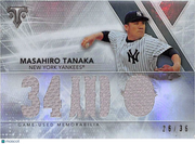 2015 Topps Triple Threads Masahiro Tanaka /36 Relic Patch #TTR-MTA1 Yankees