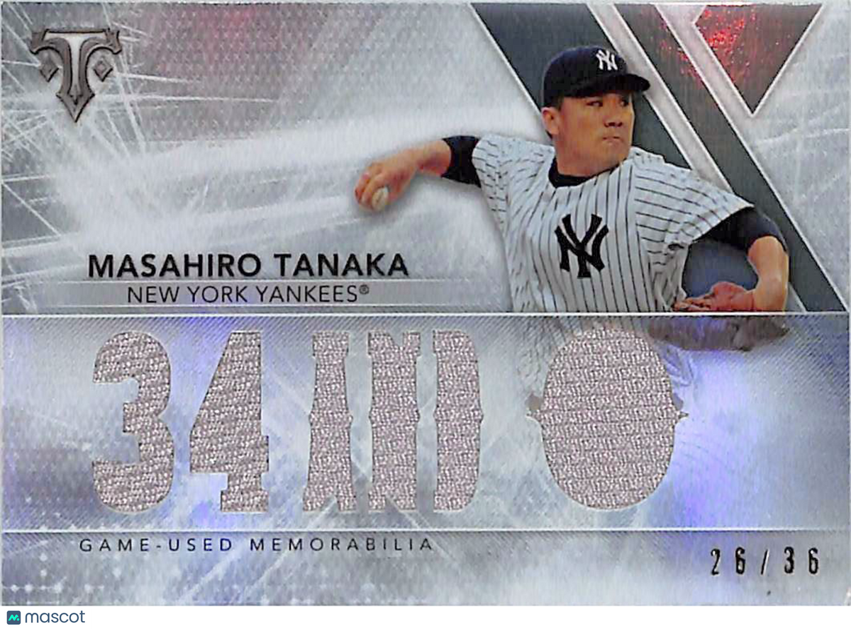 2015 Topps Triple Threads Masahiro Tanaka /36 Relic Patch #TTR-MTA1 Yankees