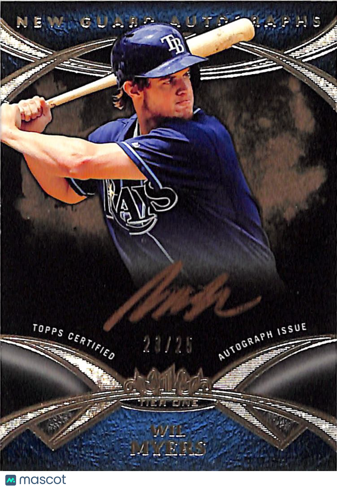 2014 Topps Tier One Wil Myers Auto Autograph Black /25 #NGA-WMY Tampa Bay Rays