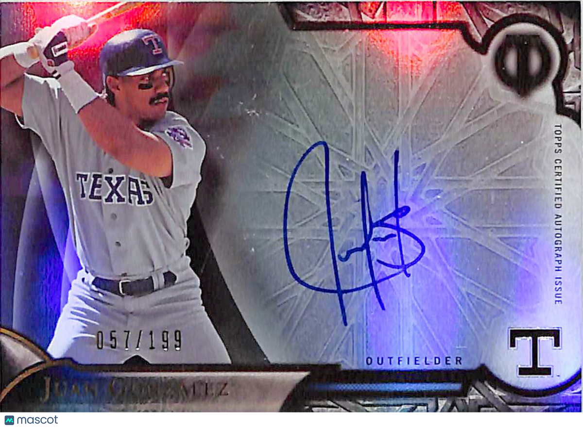 2016 Topps Tribute Juan Gonzalez Auto Autograph /199 #TA-JG Texas Rangers