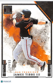 2025 Panini Impeccable Baseball James Tibbs III /60 Rookie #32 Giants