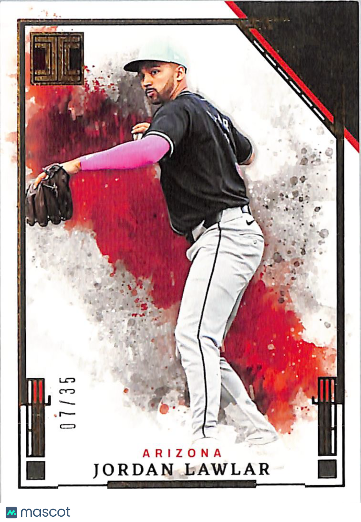 2025 Panini Impeccable Jordan Lawlar Gold /35 Rookie #84 Arizona Diamondbacks
