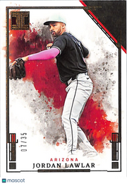 2025 Panini Impeccable Jordan Lawlar Gold /35 Rookie #84 Arizona Diamondbacks