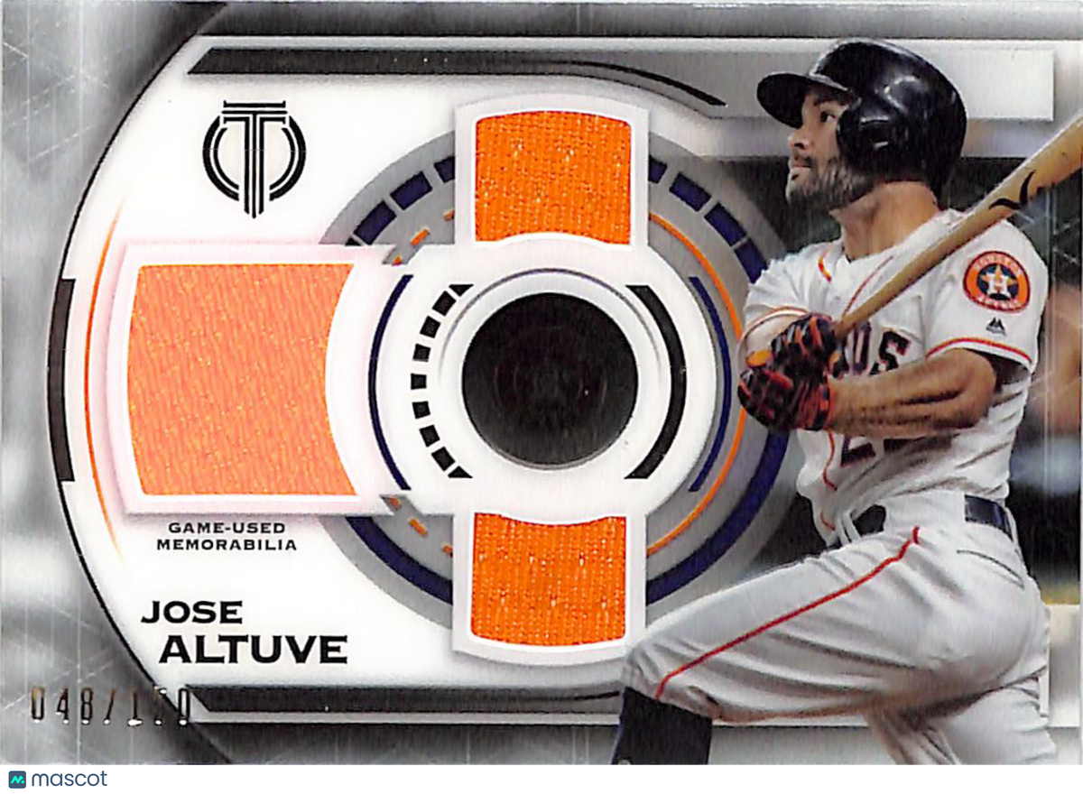 2019 Topps Tribute Jose Altuve /150 Triple Relic Memorabilia #TTR-JA Astros