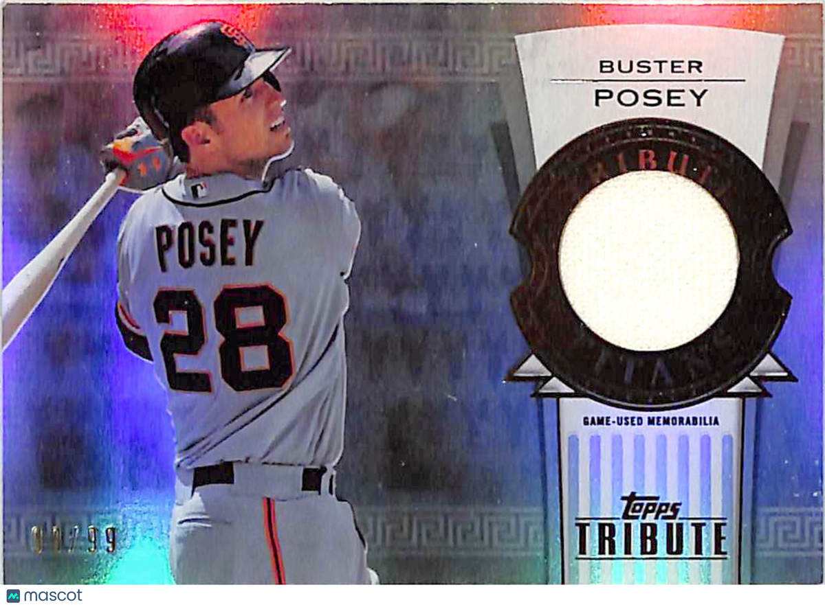 2014 Topps Tribute Tribute Titans Buster Posey /99 Patch Jersey #TTR-BP Giants