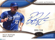 2014 Topps Tier One Acclaimed Autographs Billy Butler /299 #AA-BBU Royals