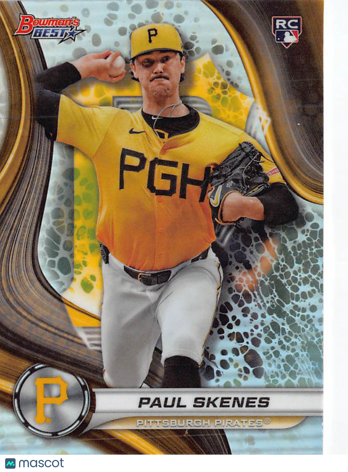 2024 Bowman's Best Paul Skenes Refractor Rookie RC #53 Pittsburgh Pirates
