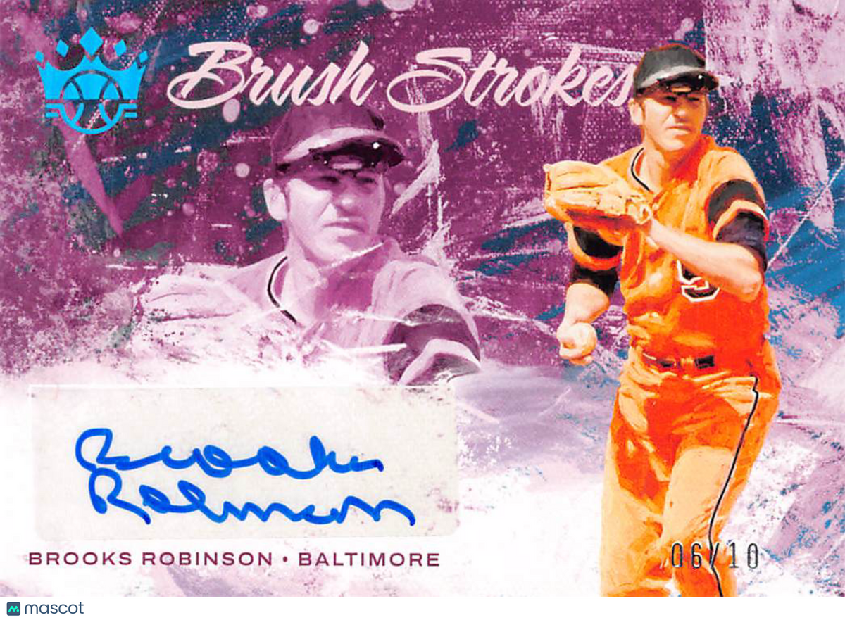 2022 Panini Diamond Kings Brooks Robinson Brush Strokes Auto /10 #BS-BR Orioles