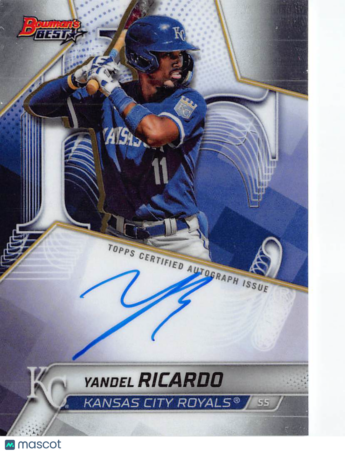 2025 Bowman's Best Yandel Ricardo Rookie Auto Autograph #B25-YR Royals