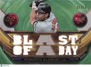 2019 Topps Triple Threads Roberto Alomar Green /18 Relic Patch #TTR-RA Orioles