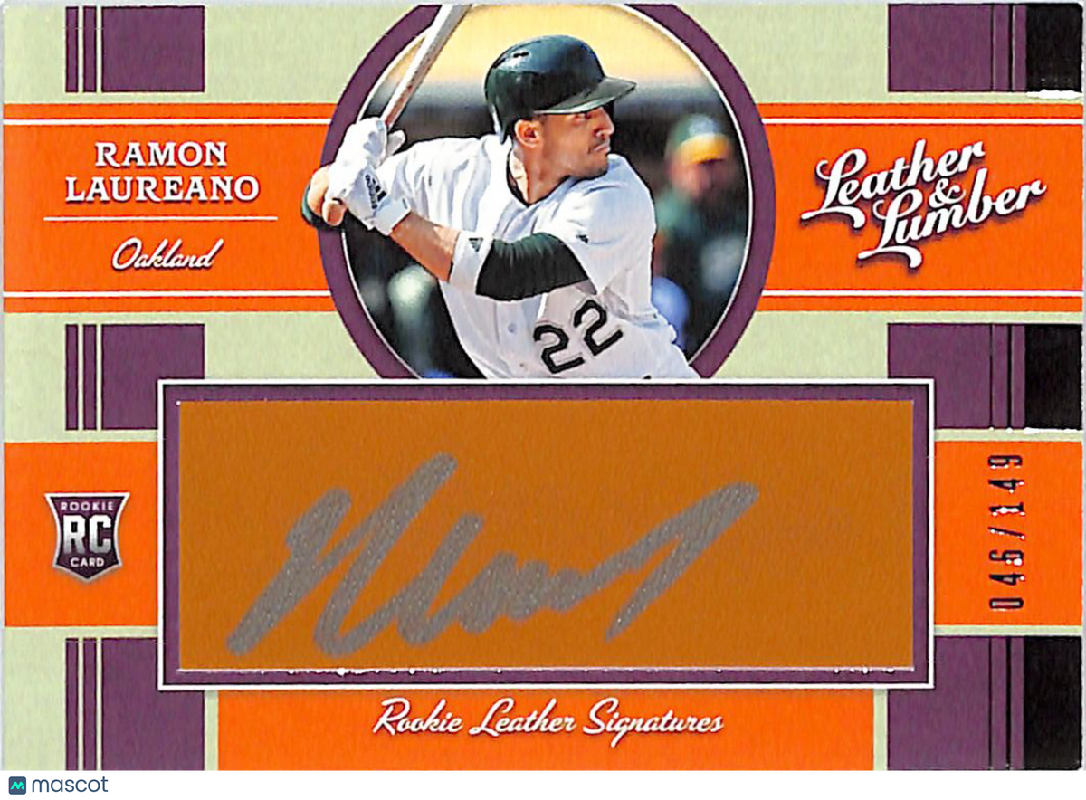 2019 Leather & Lumber Ramon Laureano Rookie Autograph /149 RC #104 Athletics