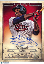2016 Topps Five Star Miguel Sano Rookie Autograph Rookie #FSA-MSA Twins