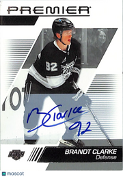 2025-26 Upper Deck Premier Hockey Brandt Clarke Auto Autograph #78 Kings