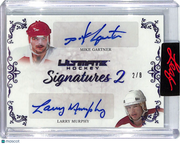 2023 Leaf Ultimate Hockey Signatures 2 Larry Murphy Mike Gartner Auto /8 #US2-10