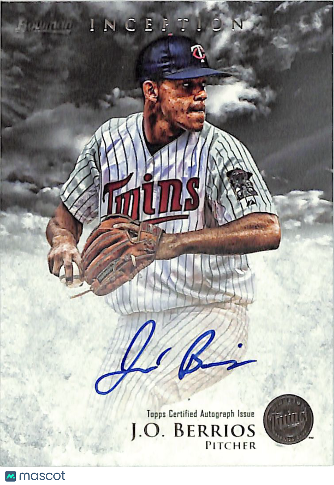 2013 Bowman Inception J.O. Berrios Rookie Autograph Auto #PA-JB Minnesota Twins