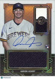 2022 Topps Triple Threads Aaron Ashby /99 Patch RC Auto Rookie #RFPAR-AA Brewers